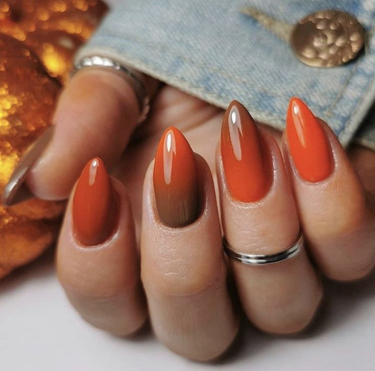 Ombre Fall Nails: Trendy and Chic Nail Designs for the Season 2024 1 Ombre Fall Nail
